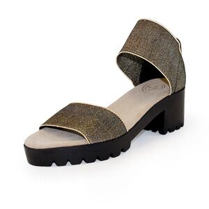 Charleston Shoe Co. New Monterey Sandal, Lug Sole Platform Sandals, Size 9